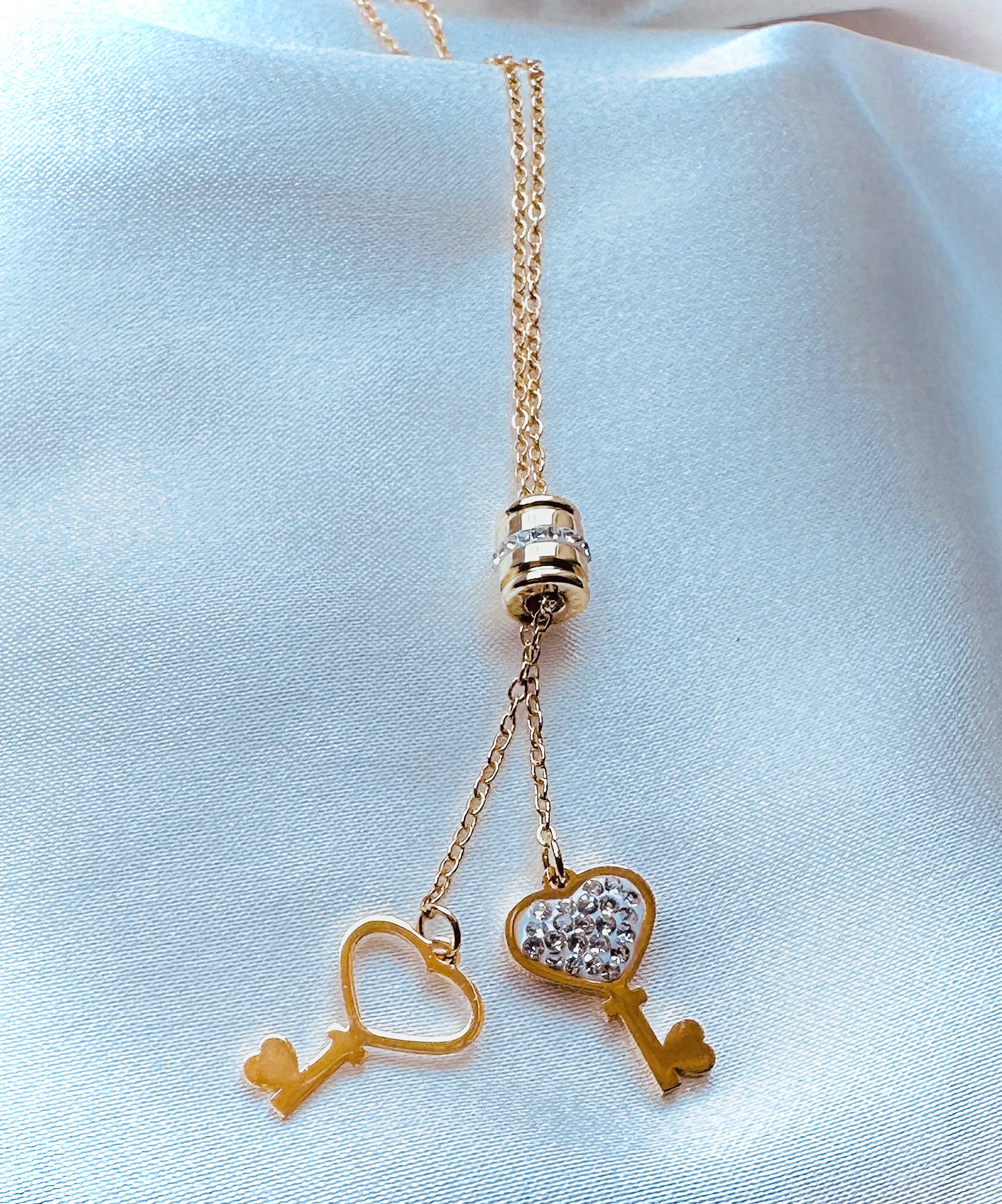 Twin Key Pendant Necklace — product photo 1 of 3